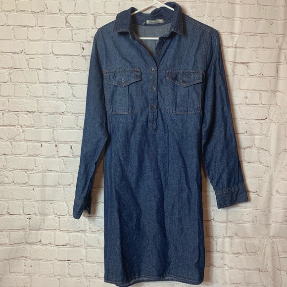 Behind the Scene Denim Dress Size Small - Picture 1 of 5